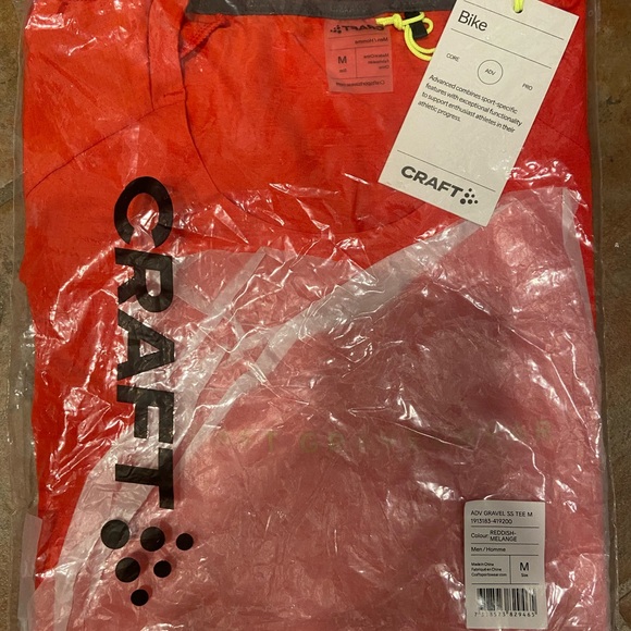 NWT Craft ADV Gravel SS Cycling Tee men M - Picture 2 of 4